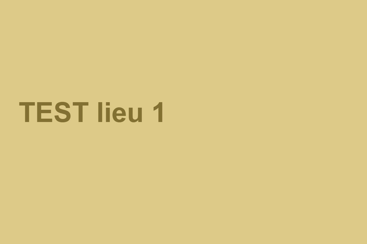 Lieu de réception